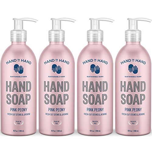 Hand in Hand Nourishing Liquid Hand Soap, 10 Fl Oz, Fresh Cut Stems & Jasmine...