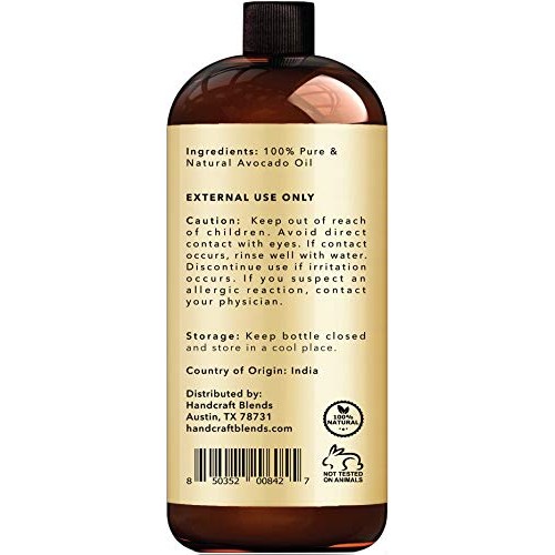 Handcraft Avocado Oil 16 fl. oz - 100% Pure and Natural - Hair Oil - Carrier ...