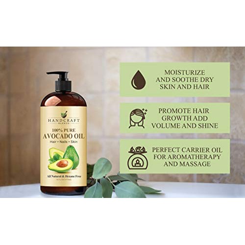 Handcraft Avocado Oil 16 fl. oz - 100% Pure and Natural - Hair Oil - Carrier ...