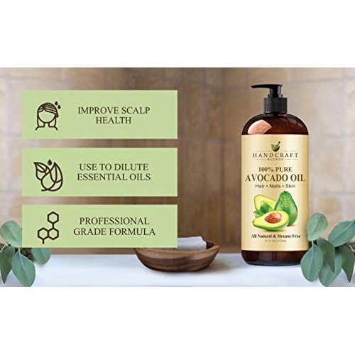 Handcraft Avocado Oil 16 fl. oz - 100% Pure and Natural - Hair Oil - Carrier ...