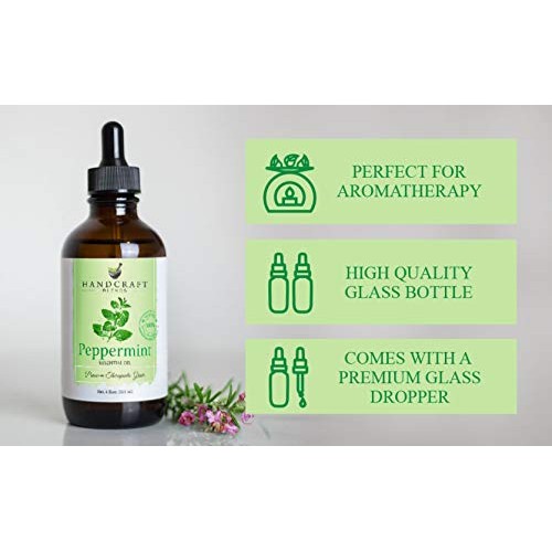 Handcraft Peppermint Essential Oil - 100% Pure and Natural Premium Therapeuti...