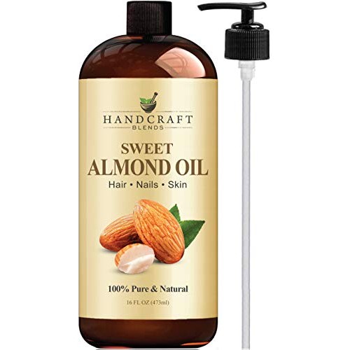 Handcraft Sweet Almond Oil - 100% Pure and Natural - Premium Therapeutic Grad...