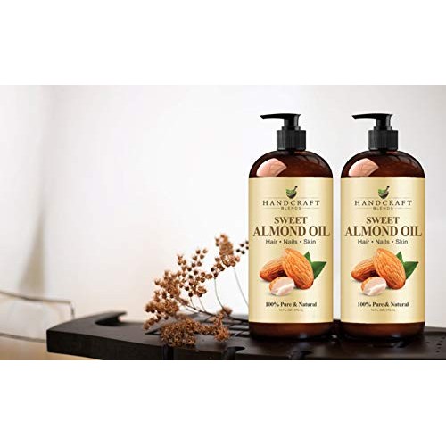Handcraft Sweet Almond Oil - 100% Pure and Natural - Premium Therapeutic Grad...