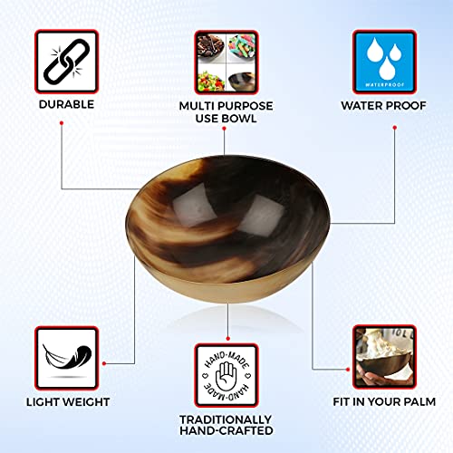 Handicrafts Home Ox Horn Shave Bowl Lathering Up Shaving Soap Cup Bowls Mug P...