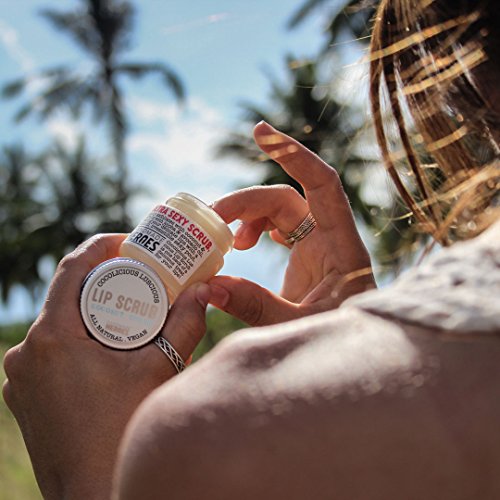 All Natural, Vegan Coconut Lip Scrub - Gentle Exfoliation, Lip Polish & Lip E...