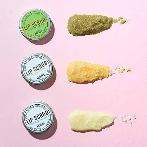 All Natural, Vegan Coconut Lip Scrub - Gentle Exfoliation, Lip Polish & Lip E...