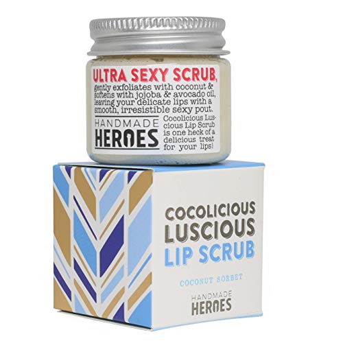 All Natural, Vegan Coconut Lip Scrub - Gentle Exfoliation, Lip Polish & Lip E...