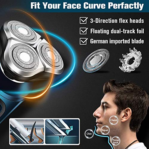 Electric Razor Shavers for Men Electric Shaver for Men's Face Man Electric Dr...