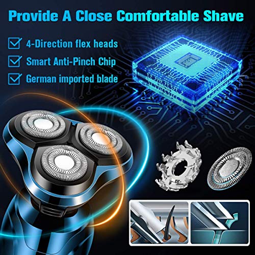 Handsomeface Electric Razor for Men, Mens Electric Shavers, 4 in 1 Dry Wet Wa...