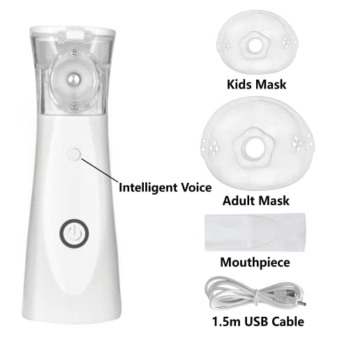 Protable Nebulizer. Steam Inhaler with Voice, Ultrasonic mesh Handheld Atomiz...