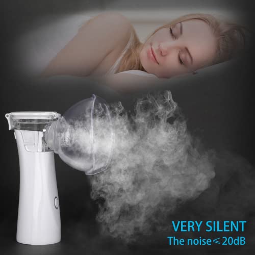 Protable Nebulizer. Steam Inhaler with Voice, Ultrasonic mesh Handheld Atomiz...