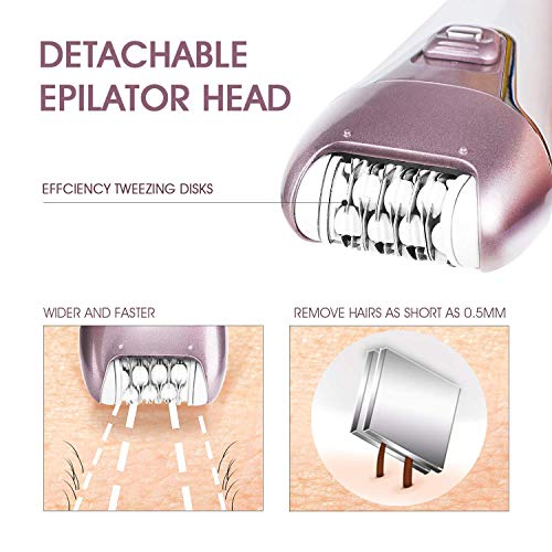 Hangsun Epilators for Women 2 in 1 Cordless Epilator and Electric Lady Shaver...