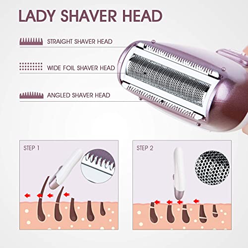 Hangsun Epilators for Women 2 in 1 Cordless Epilator and Electric Lady Shaver...