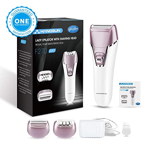 Hangsun Epilators for Women 2 in 1 Cordless Epilator and Electric Lady Shaver...