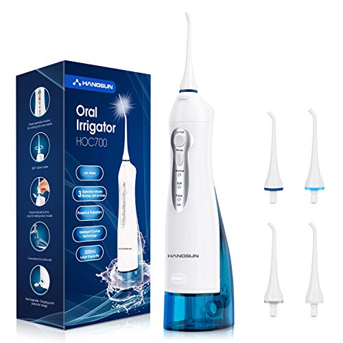 Hangsun Water Flosser Professional Cordless Rechargeable Dental Oral Irrigato...