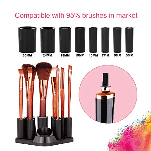 [With Brush Cleaning Mat] Hangsun Makeup Brush Cleaner and Dryer Machine Elec...
