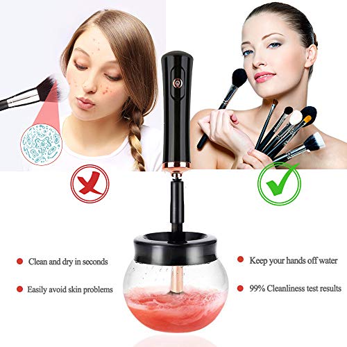 [With Brush Cleaning Mat] Hangsun Makeup Brush Cleaner and Dryer Machine Elec...