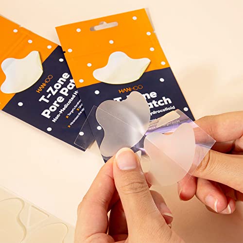 Hanhoo T-Zone Pore Patch | Forehead, Nose, and Chin Hydrocolloid Patch for Bl...