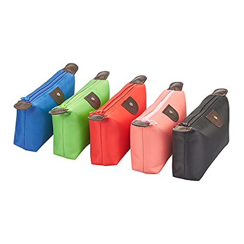 5PCS Cute Small Makeup Bags for Purse, Waterproof Mini Zipper Cosmetic Bags, ...