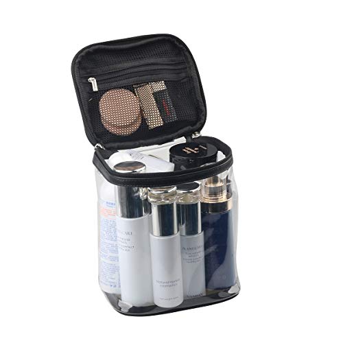 Premium Clear Makeup Bag with Inner Pocket, Transparent Cosmetic Pouch for Tr...