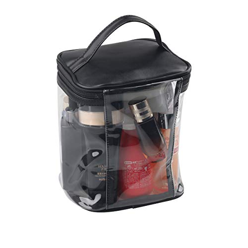 Premium Clear Makeup Bag with Inner Pocket, Transparent Cosmetic Pouch for Tr...