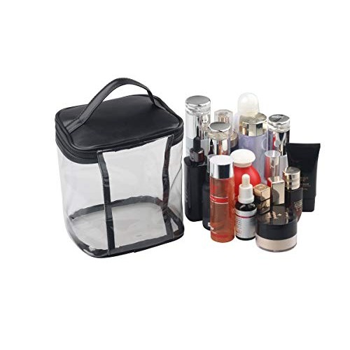 Premium Clear Makeup Bag with Inner Pocket, Transparent Cosmetic Pouch for Tr...