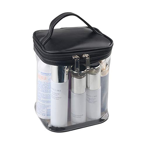 Premium Clear Makeup Bag with Inner Pocket, Transparent Cosmetic Pouch for Tr...