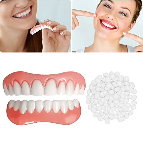 Fake Teeth, Cosmetic Teeth, Comfort Upper and Lower jaw Denture, Protect Your...