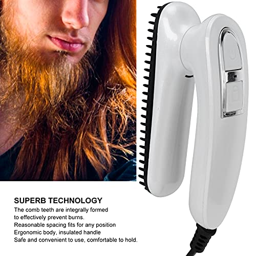 Electric Beard Brush, Beard Straightener Comb Lightwight Beard Straightening ...
