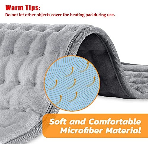 Heating Pad, Electric Heat Pad for Back, Shoulders, Abdomen, Legs, Arms, etc,...