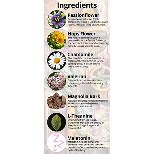 Namastay in Bed Natural Sleep Supplement – Non-Groggy, Non-Addictive, Plant-B...