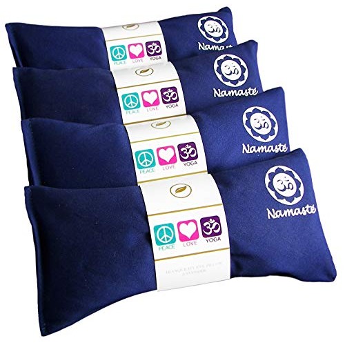 Happy Wraps Namaste Lavender Yoga Eye Pillows - Hot Cold Aromatherapy for Str...