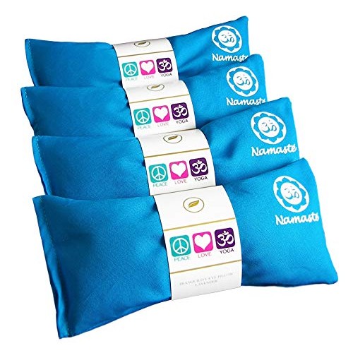 Happy Wraps Namaste Lavender Yoga Eye Pillows - Hot Cold Aromatherapy for Str...