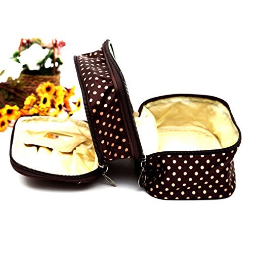 HappyDaily Beautiful and Multifunctional Double Layer Waterproof Makeup case ...