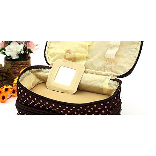 HappyDaily Beautiful and Multifunctional Double Layer Waterproof Makeup case ...