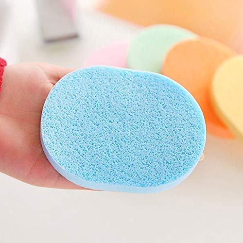 6 PCS 0.6 Inch Oval Shape Soft Sponge Dry and Wet Dual-Powder Makeup Sponge F...