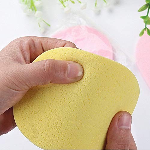 6 PCS 0.6 Inch Oval Shape Soft Sponge Dry and Wet Dual-Powder Makeup Sponge F...