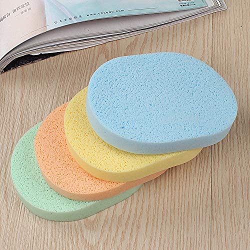 6 PCS 0.6 Inch Oval Shape Soft Sponge Dry and Wet Dual-Powder Makeup Sponge F...
