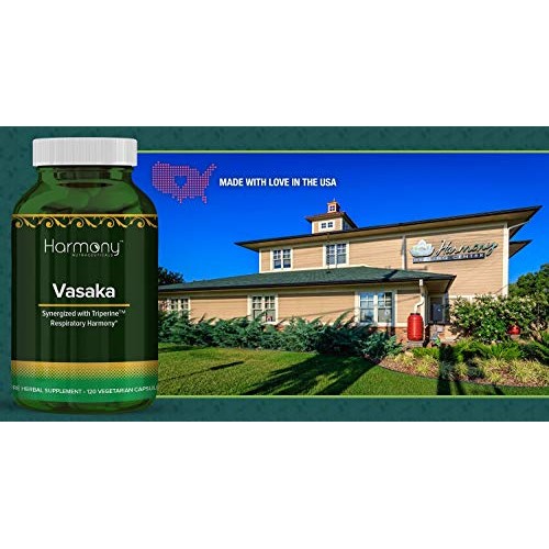 Vasaka Synergized with Triperine Ayurvedic Herbal Respiratory Care 120 Capsules