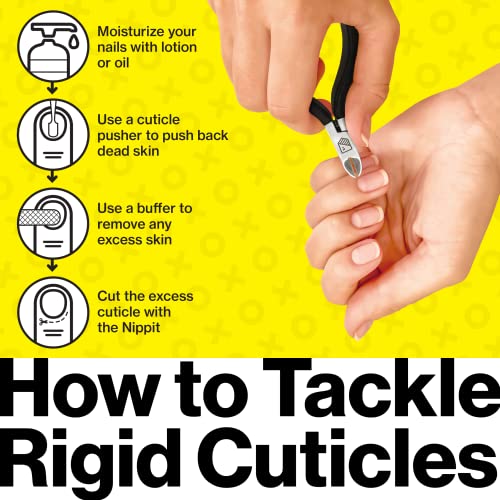 Harperton Cuticle Trimmer - Full Jaw Nipper and Trimmer, Non-Slip Cuticle Nip...