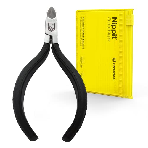 Harperton Cuticle Trimmer - Full Jaw Nipper and Trimmer, Non-Slip Cuticle Nip...