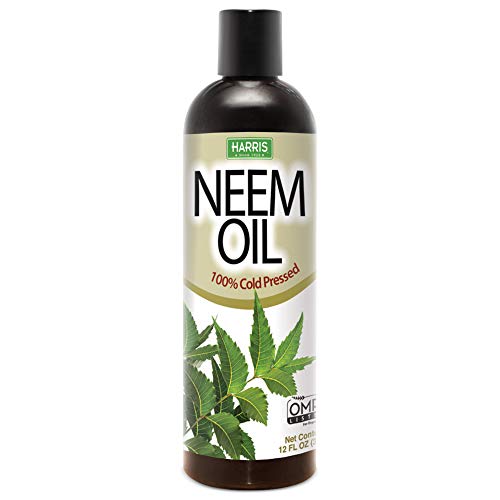 Harris Neem Oil, 100% Cold Pressed and Unrefined for Plant Spray, Skin and Ha...