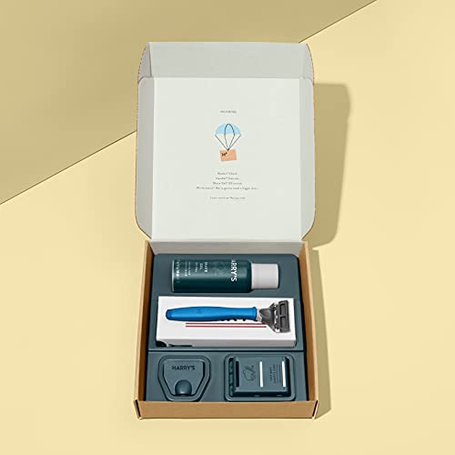 Harry's Razors for Men - Men's Razor Set with 5 Razor Blade Refills, Travel B...
