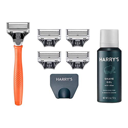 Harry's Razors for Men - Men's Razor Set with 5 Razor Blade Refills, Travel B...