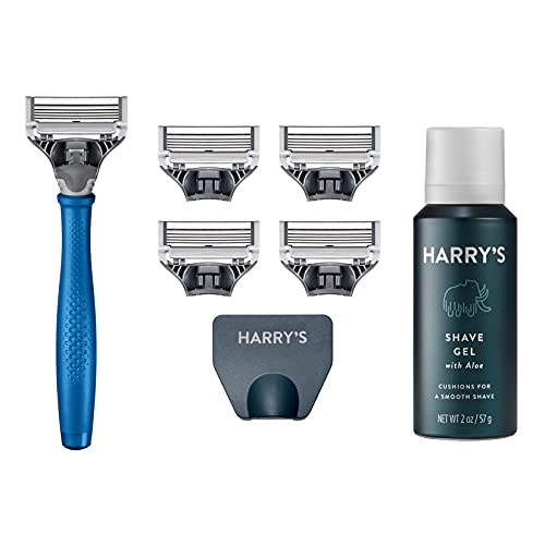 Harry's Razors for Men - Men's Razor Set with 5 Razor Blade Refills, Travel B...