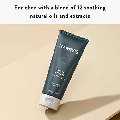Harry's Shaving Cream - Shaving Cream for Men with Eucalyptus - 2 pack (3.4 oz)