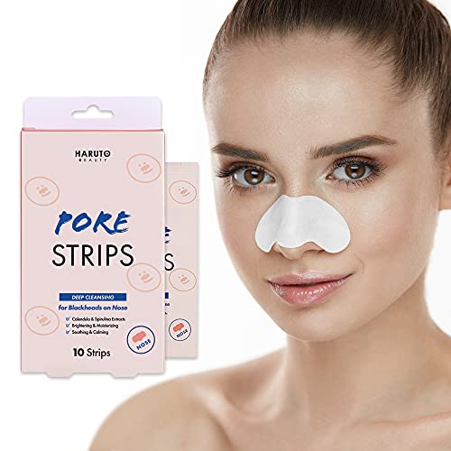 Haruto Beauty Blackheads Remover Pore Strips (10 Counts) , Instantly Unclog N...