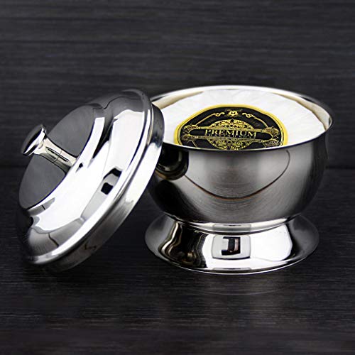 Haryali London Shaving Bowl for Wet Clean Shave Made with Stainless Steel