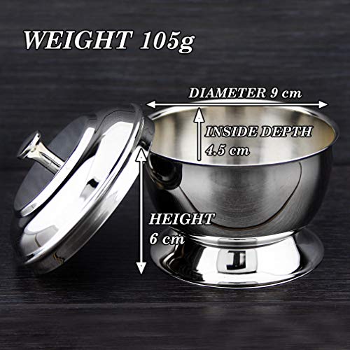 Haryali London Shaving Bowl for Wet Clean Shave Made with Stainless Steel