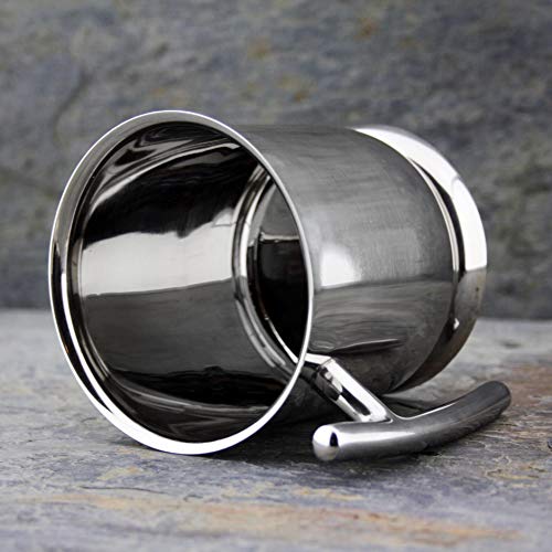 Top Grade Stainless Steel Shaving Mug - Perfect for Wet Shaving - Unbreakable...